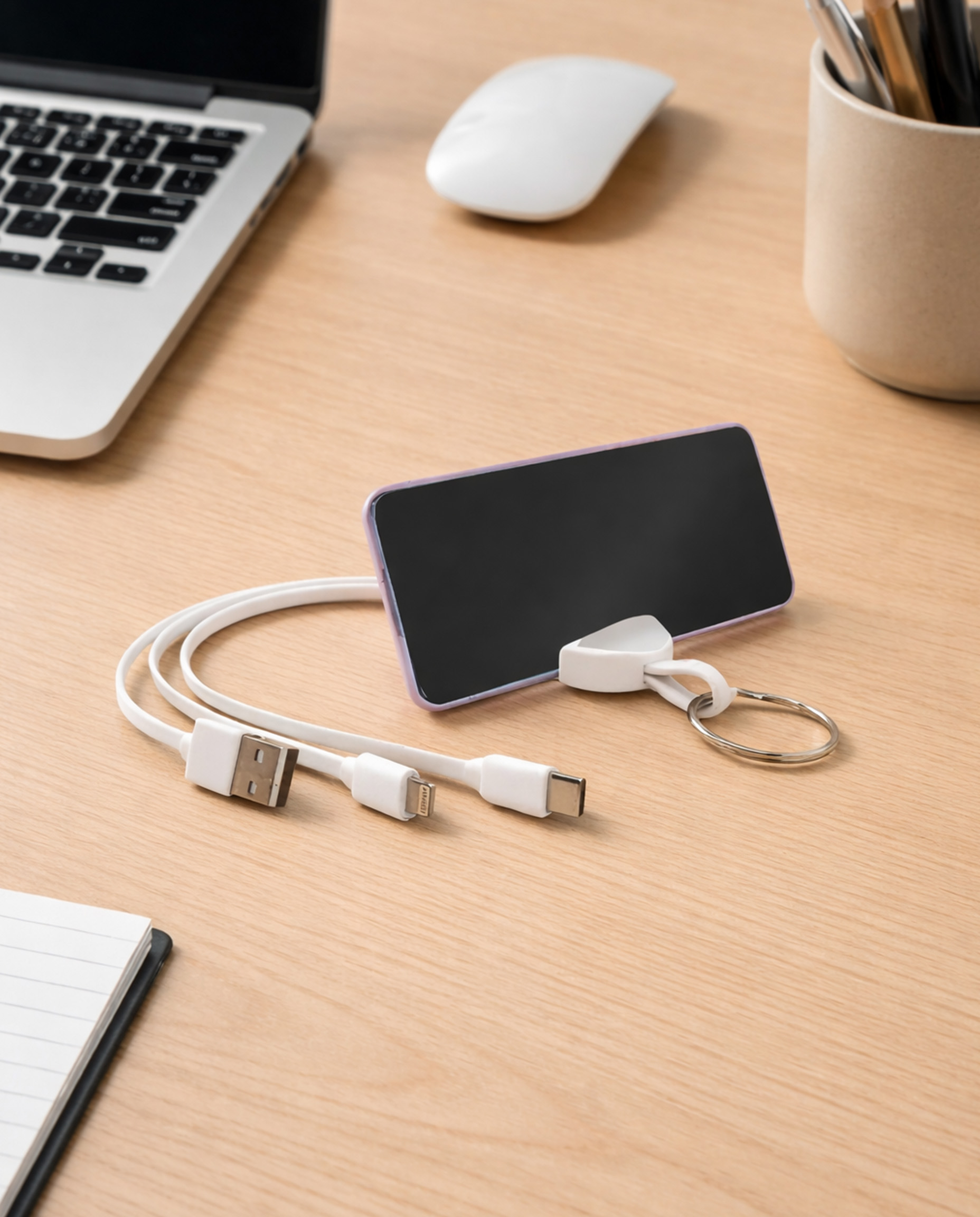 MTEC06 - Cables cargadores con porta celular - Imagen 3