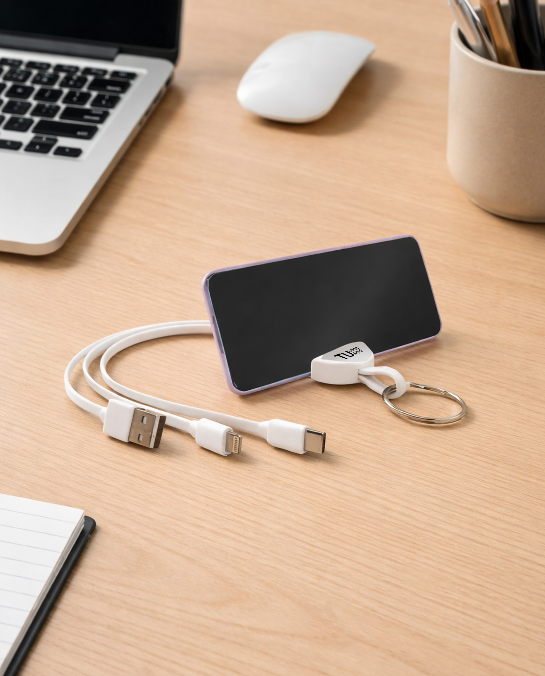 MTEC06 - Cables cargadores con porta celular - Imagen 4