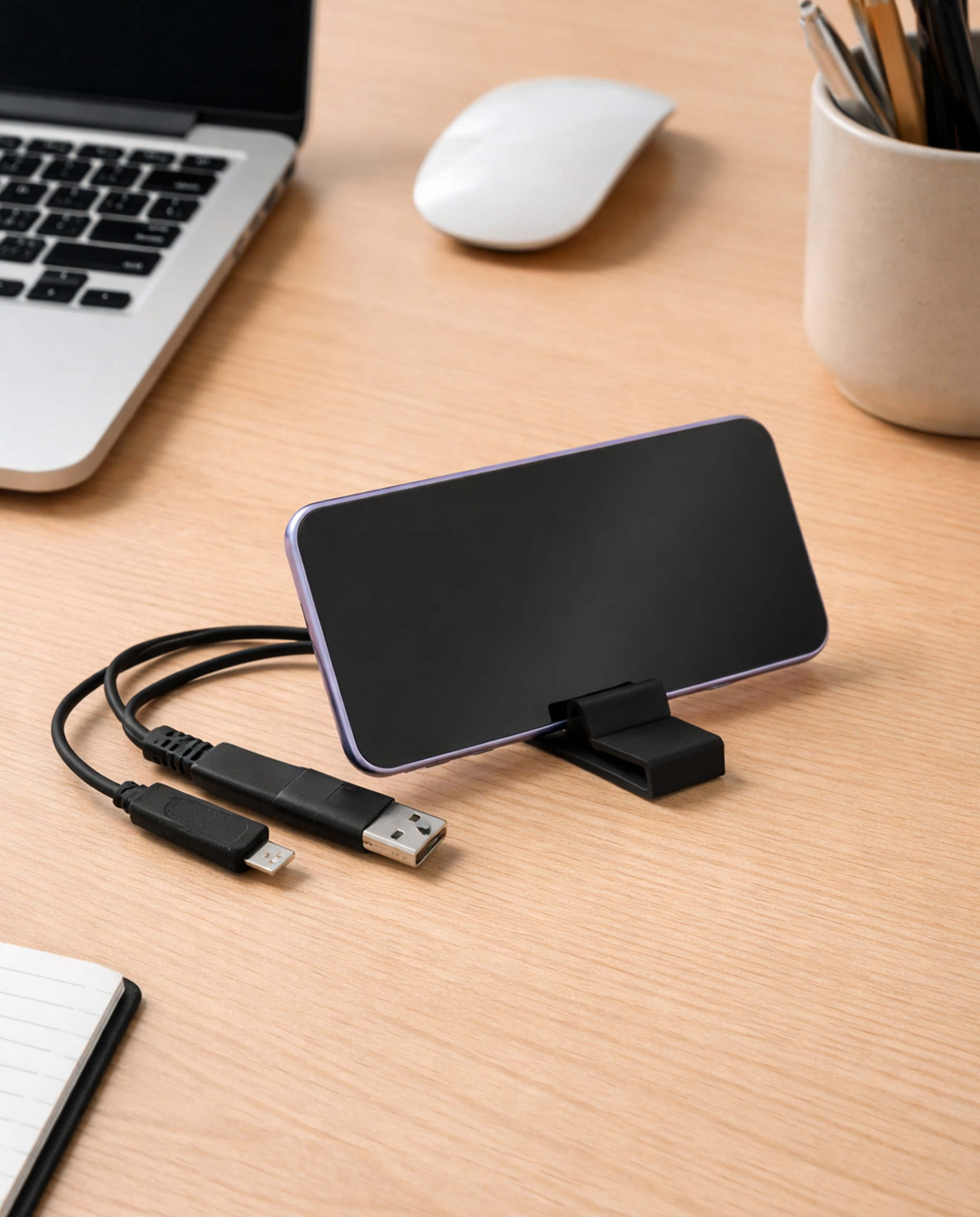 MTEC07 - Cables cargadores con porta celular - Imagen 3