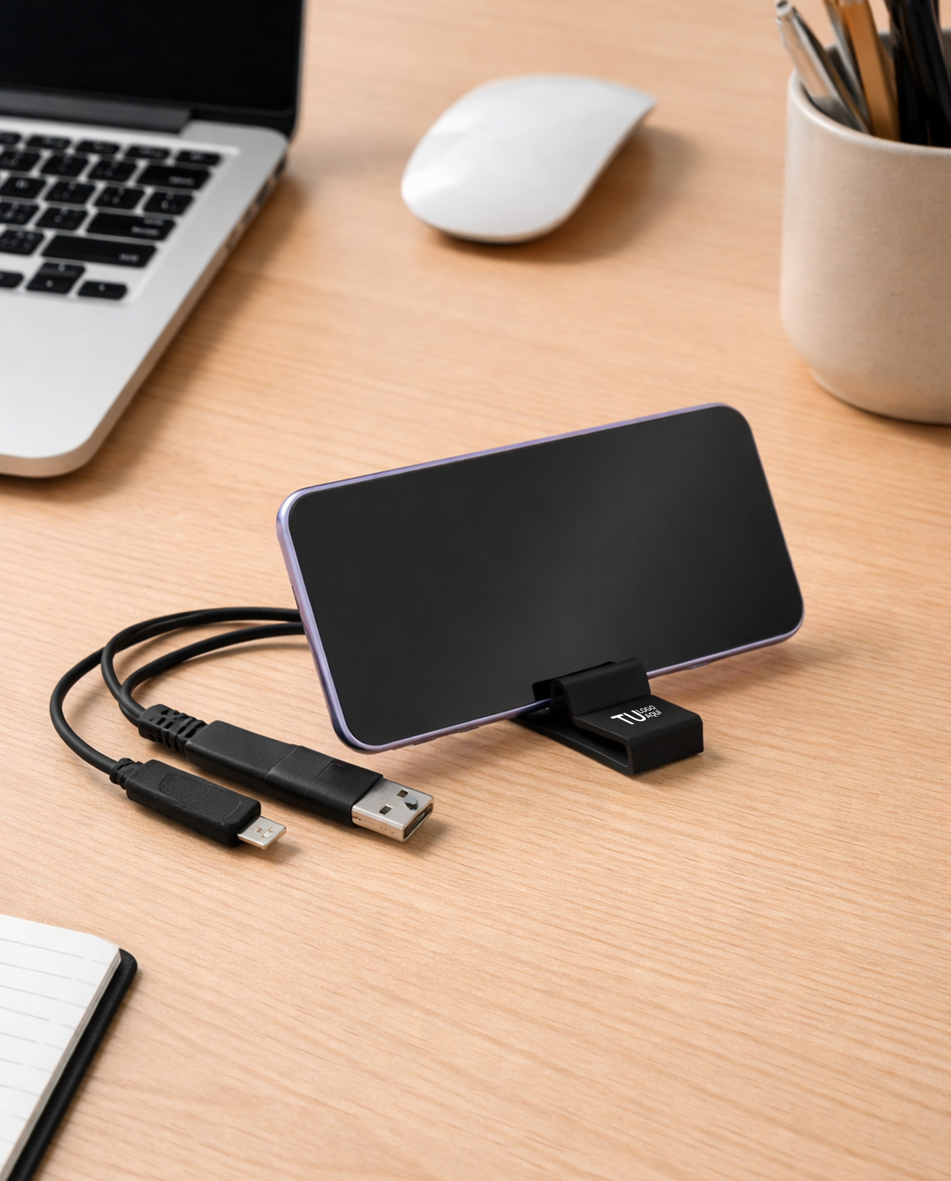 MTEC07 - Cables cargadores con porta celular - Imagen 4