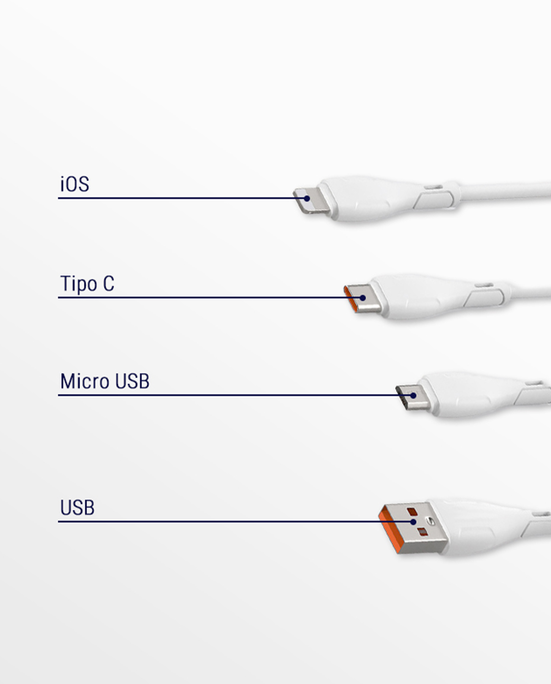 MTEC08 - Cables cargadores con porta celular - Imagen 4