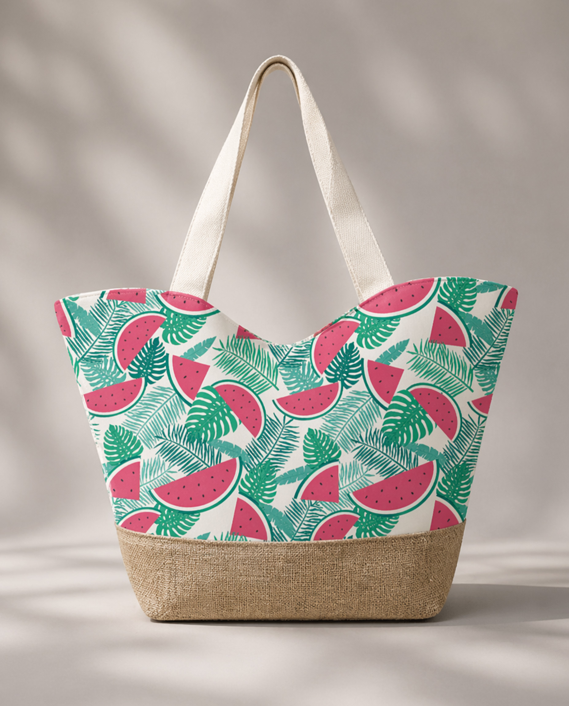 MTXN31 - Bolso en nylon sublimado con base de yute