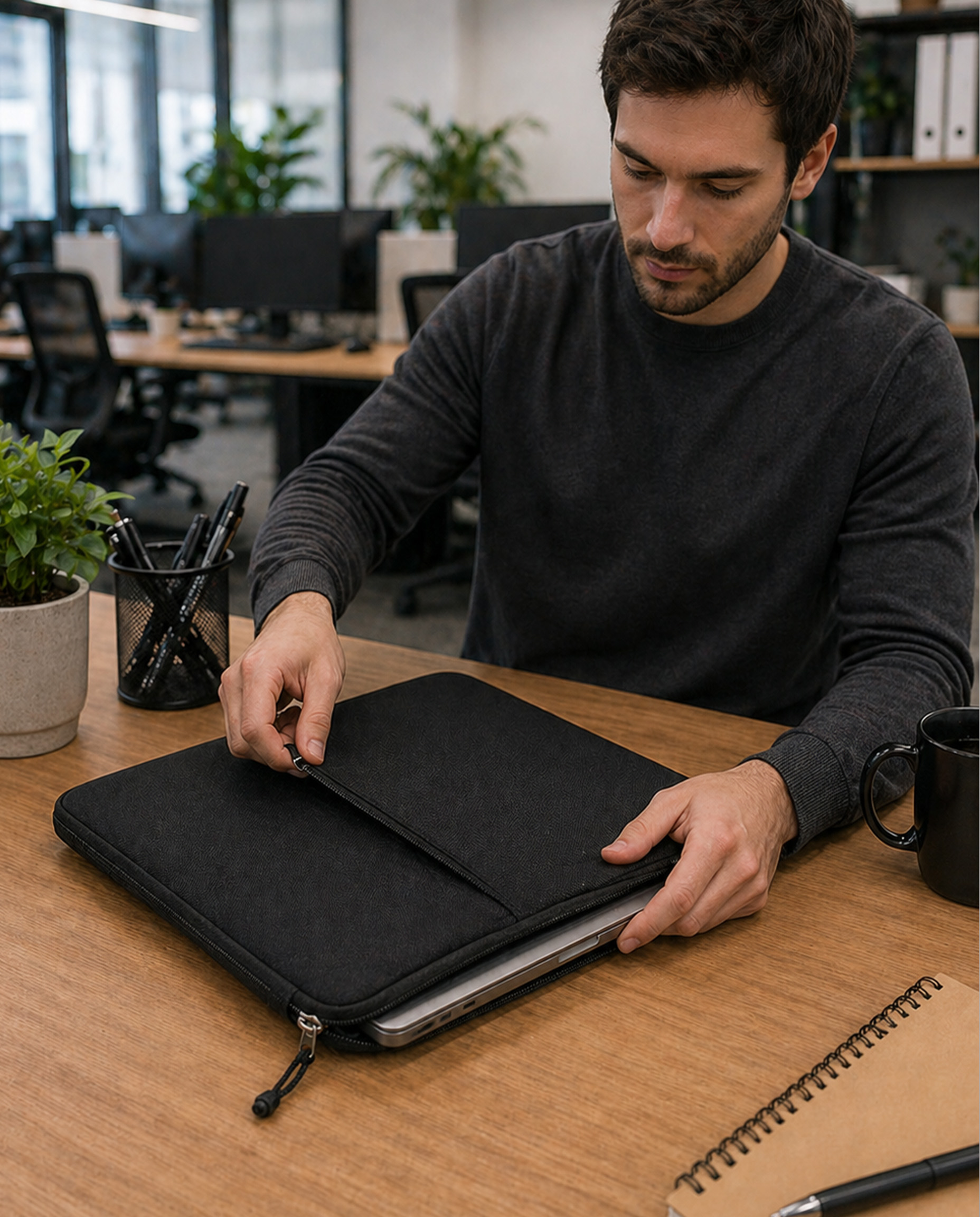 MTXN73 - Funda Porta Laptop tetron acolchado - Imagen 3