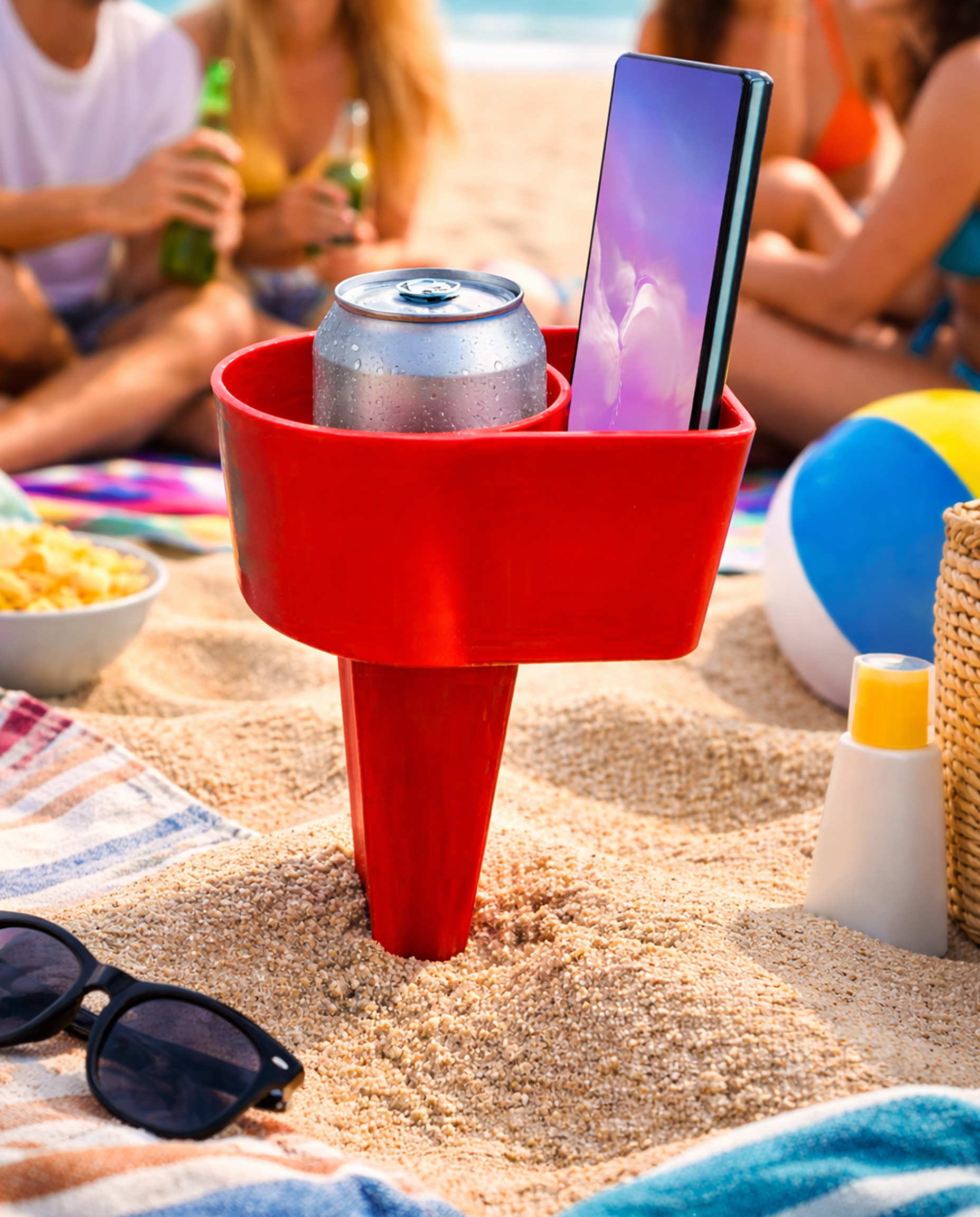 MV15 - Soporte para botella y celular de playa - Imagen 2